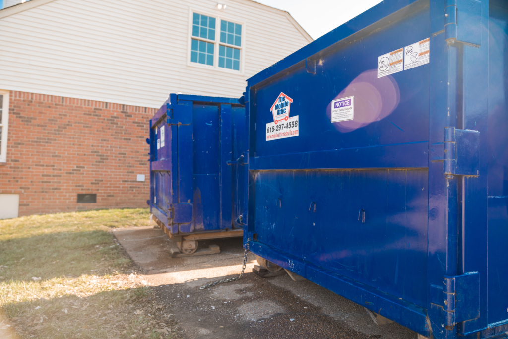 Mobile Attic handling waste removal with certified dumpster services
