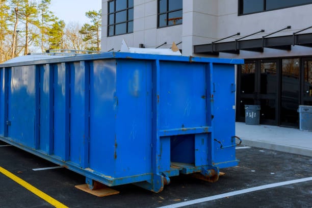 Mobile Attic providing reliable commercial dumpster rental for job site cleanup projects